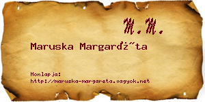 Maruska Margaréta névjegykártya